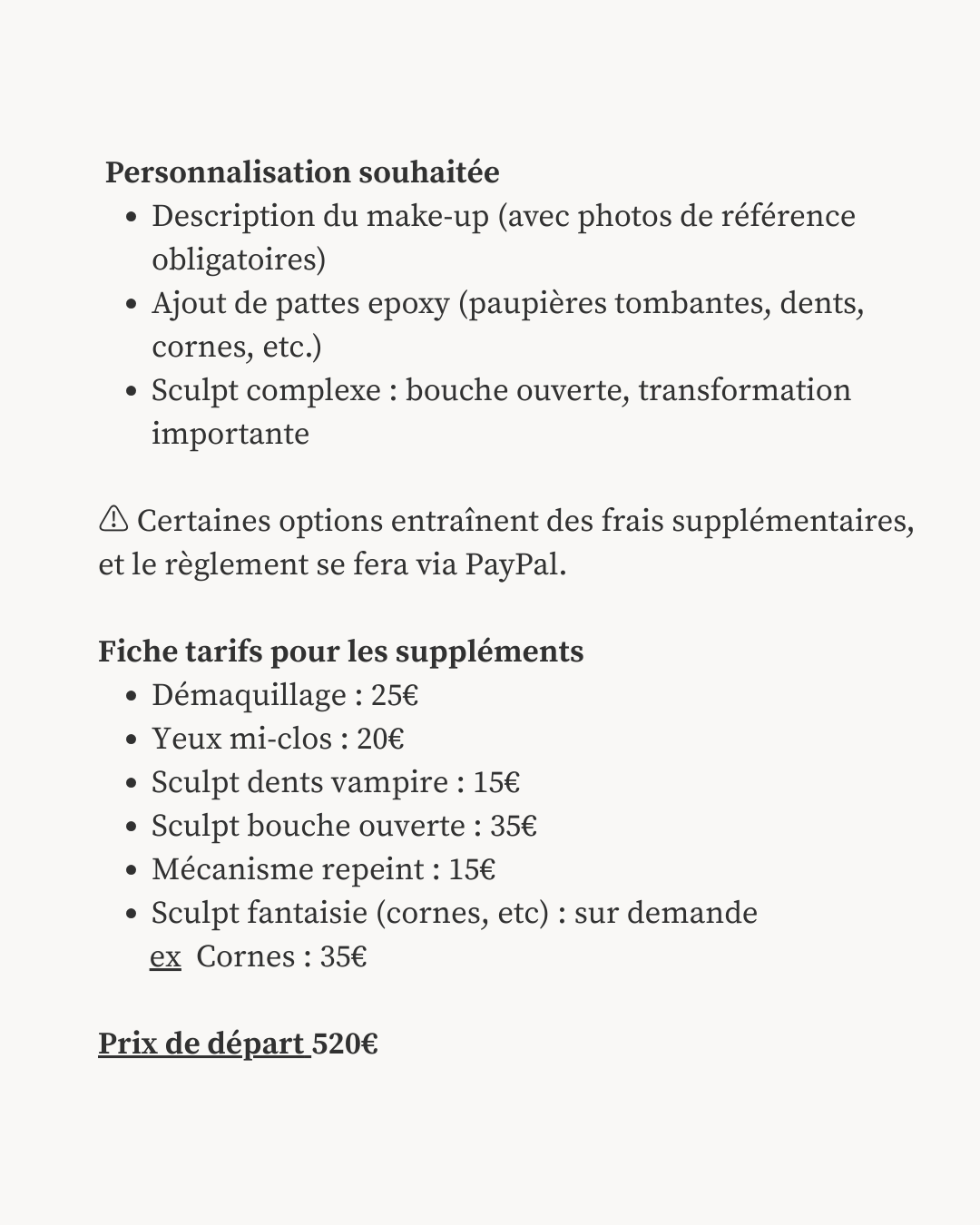 Commission - Private Sale